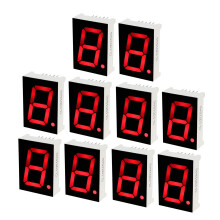 Common Cathode 10 Pin 1 Bit 7 Segment Display 1.34 x 0.94 x 0.41 Inch 1" Red LED Display Digital Tube 10pcs