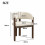 (Walnut, Boucle) 6 Solid Wood Dining Chairs - Walnut Boucle 5