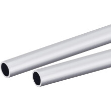 6063 Aluminum Round Tube 10mm OD 8mm Inner Dia 250mm Length Pipe Tubing 2 Pcs