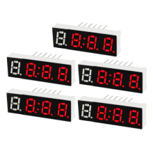 Common Anode 12 Pin 4 Bit 7 Segment Display 1.26 x 0.39 x 0.23 Inch 0.28" Red LED Display Digital Tube 5pcs