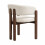 (Walnut, Boucle) 6 Solid Wood Dining Chairs - Walnut Boucle 12