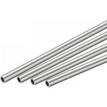 304 Stainless Steel Round Tube 5mm OD 0.8mm Wall Thickness 300mm Length 4 Pcs