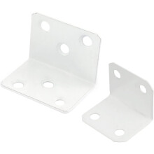 L Shape Corner Braces, Carbon Steel 90 Degree Right Angle Bracket White (31x26x26mm 4Pcs, 37x29x29mm 10Pcs)