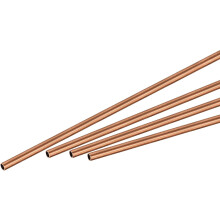 Copper Round Tube 2mm OD 0.25mm Wall Thickness 300mm Length Pipe Tubing 4 Pcs