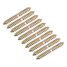 6x47mm Hanger Bolts, 80pcs Double Ended Self-Tapping Thread Wood to Wood Dowel Screws