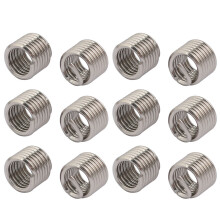 M6x1mmx9mm 304 Stainless Steel Helical Coil Wire Thread Insert 12pcs