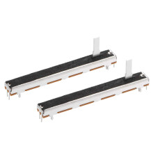 2pcs Fader Variable Resistors Mixer 75mm Straight Slide Potentiometer B503 50K Ohm Linear Double Potentiometers for Dimming Tuning