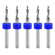 PCB Drill Bits 2.2mm Tungsten Carbide Rotary Tool Jewelry CNC Engraving Print Circuit Board Micro Drill Bits 1/8 Inch Shank 5 Pcs
