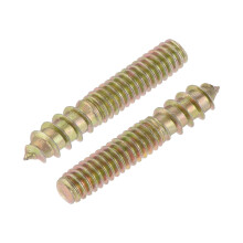 5/32-32 x 7/8" Hanger Bolts Double Head Dowel Screw for Wood Furniture 20pcs