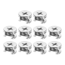 Cam Lock Nut for Furniture, 10pcs 15x9.5mm Joint Connector Locking Nuts Furniture Connecting Cam Fittings