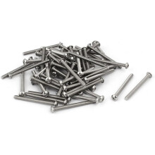 M3 x 35mm 304 Stainless Steel Button Head Hex Socket Cap Screws Fastener 60PCS