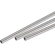 304 Stainless Steel Round Tube 6mm OD 0.5mm Wall Thickness 300mm Length 3 Pcs