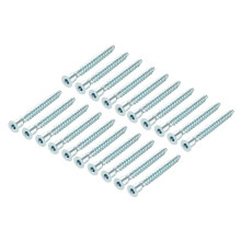Furniture Confirmat Screw 7x69mm Hex Socket Wood Screws Zinc Plated 20pcs