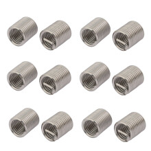 M12x1.75mmx24mm 304 Stainless Steel Helical Coil Wire Thread Insert 12pcs