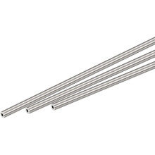 304 Stainless Steel Round Tube 4mm OD 1mm Wall Thickness 300mm Length 3 Pcs