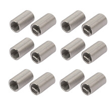 M10x1.5mmx30mm 304 Stainless Steel Helical Coil Wire Thread Insert 12pcs