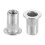 M4 304 Stainless Steel Rivet Nuts Flat Head Insert 10Pcs 1