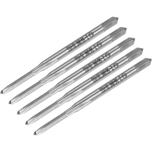 Machine Tap #2-56 UNC Thread 2B Class 3 Flutes High Speed Steel Screw Threading Tap Tapping Tool 5pcs