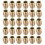 Furniture Threaded Insert Nuts Zinc Alloy Hex-Flush M6 Internal Threads 13mm Length 30pcs 1