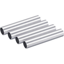 6063 Aluminum Round Tube 20mm OD 17mm Inner Dia 100mm Length Pipe Tubing 4 Pcs