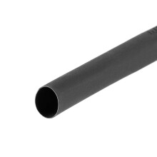 Heat Shrink Tubing, 1/4"(6mm) Dia 10mm Flat Width 2:1 Rate Shrinkable Tube Cable Sleeve 10ft - Black