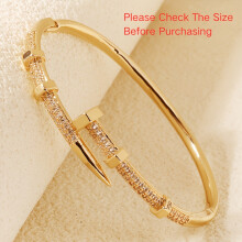 (Golden) [Täglicher Schmuck] 1 Stück klassisches Damenarmband |Modischer Nail-Art-Schmuck |Weihnachtsgeschenk für Freunde
