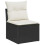 VidaXL vidaXL Gartensofa-set 9 stk. Schwarz und Creme Poly-Rattan 5