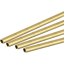 Brass Round Tube 2.5mm OD 0.2mm Wall Thickness 300mm Length Pipe Tubing 4 Pcs