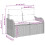 VidaXL vidaXL Gartensofa-set 9 stk. Schwarz und Creme Poly-Rattan 12