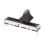 Fader Variable Resistors Mixer 45mm Straight Slide Potentiometer B10K Ohm with Black White Knobs 1