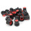 20 Pcs 6 mm Knurled Shaft Insert Dia Potentiometer Control Knobs Red 1