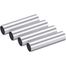 6063 Aluminum Round Tube 25mm OD 22mm Inner Dia 100mm Length Pipe Tubing 4 Pcs