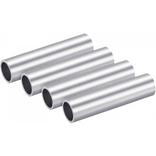 6063 Aluminum Round Tube 25mm OD 21mm Inner Dia 100mm Length Pipe Tubing 4 Pcs