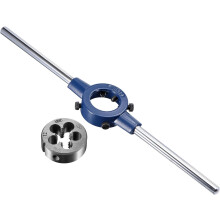 9/16-12 UNC Round Die Stock Handle Wrench Set, 38mm Die Holder, Adjustable for Bolt Thread Repair