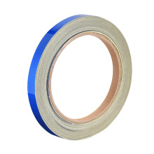 Reflective Tape Blue, 10mm x 25m, Outdoor Waterproof Warning Tape for Bikes, RV, and Boat Striping Marking