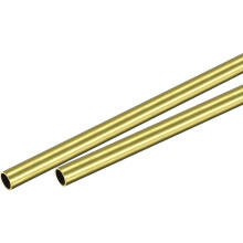 Brass Round Tube 7mm OD 0.5mm Wall Thickness 200mm Length Pipe Tubing 2 Pcs