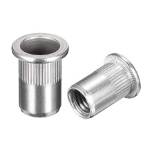 M10 304 Stainless Steel Rivet Nuts Flat Head Insert 10 Pcs