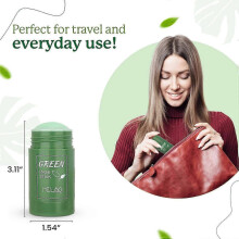 Green Tea mask stick , Purifying green tea Mask, Green Clay Stick Mask for Blackhead Remove, Anti-Acne Oil Control & Clean Pores for All Skin Types Wo