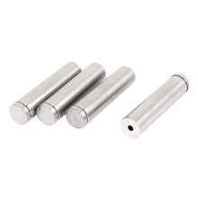 Stainless Steel Advertising Screw Nail Glass Standoff 19mmx80mm 4 Pcs
