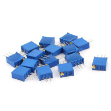 15 Pcs 3296W 10K ohm Multiturn Potentiometer Pot Variable Resistor