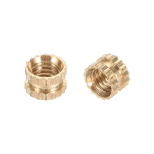 Knurled Insert Nuts, M3 x 3mm(L) x 4mm(OD) Female Thread Brass Embedment Assortment Kit, 30 Pcs