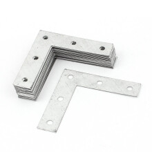 a15062600ux0139 L Type Flat Metal Corner Braces Angle Brackets Plate Connector (Pack of 20)