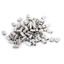 M1.5 Aluminium Wire Rope Sleeves Ferrule Fittings Loop Crimps 100 Pcs
