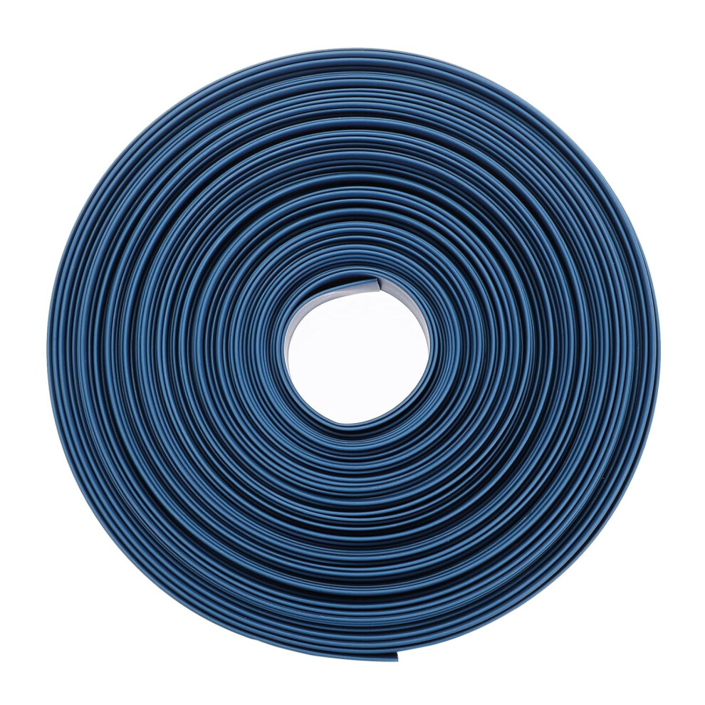 Photos - Cable (video, audio, USB) Heat Shrink Tubing, 13mm Dia 21mm Flat Width 2:1 Heat Shrink Wrap Cable Sleeve Heat Shrink Tube 20m Blue