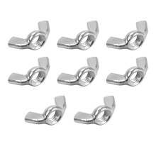 3/8"-16 Wing Nuts, Carbon Steel Zinc Plated Fasteners Parts Hurrican Screws Hand Twist Tighten Ear Butterfly Nut, 8pcs