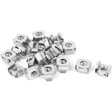 M8 x 1.25mm Pitch 304 Stainless Steel Cage Nuts 20 Pcs for Computer Case
