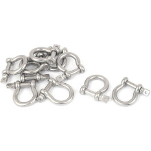 5mm Thread Stainless Steel Wire Rope Fastener Bow Shackles 10 Pcs