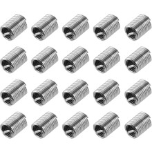M6 x 1mm x 2D 304 Stainless Steel Wire Thread Inserts 20pcs