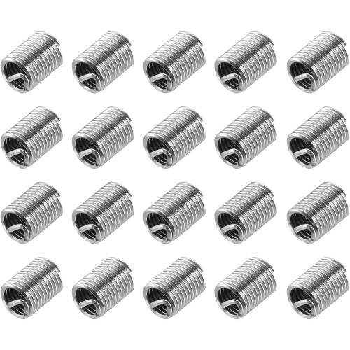 M6 x 1mm x 2D 304 Stainless Steel Wire Thread Inserts 20pcs
