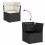 VidaXL vidaXL Gartensofa-set 7 stk. Schwarz und Creme Poly-Rattan 12